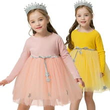 Нарядное платье для маленьких девочек; платье принцессы с цветочным рисунком; пасхальные праздничные Детские платья для девочек на День рождения; Изысканная детская одежда; Vestidos