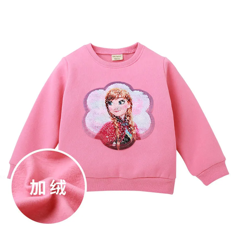 Disney Frozen Fleece Sweater Children Pullover Sweatshirts Toddler    Boys Girl Kids Tops Baby Boy Outfit Spring Autumn Clothes