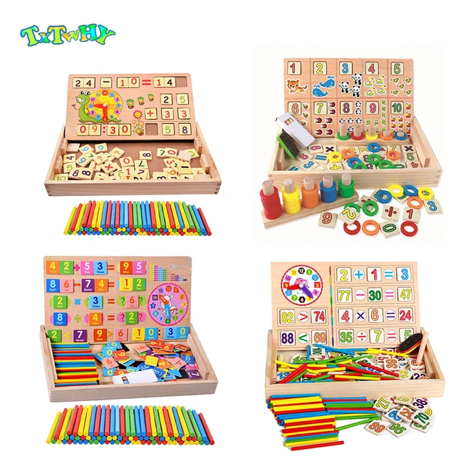 US $12.94 Montessori Wooden Math Kids Toys For Children Preschool montessori materials sensory toys montessor