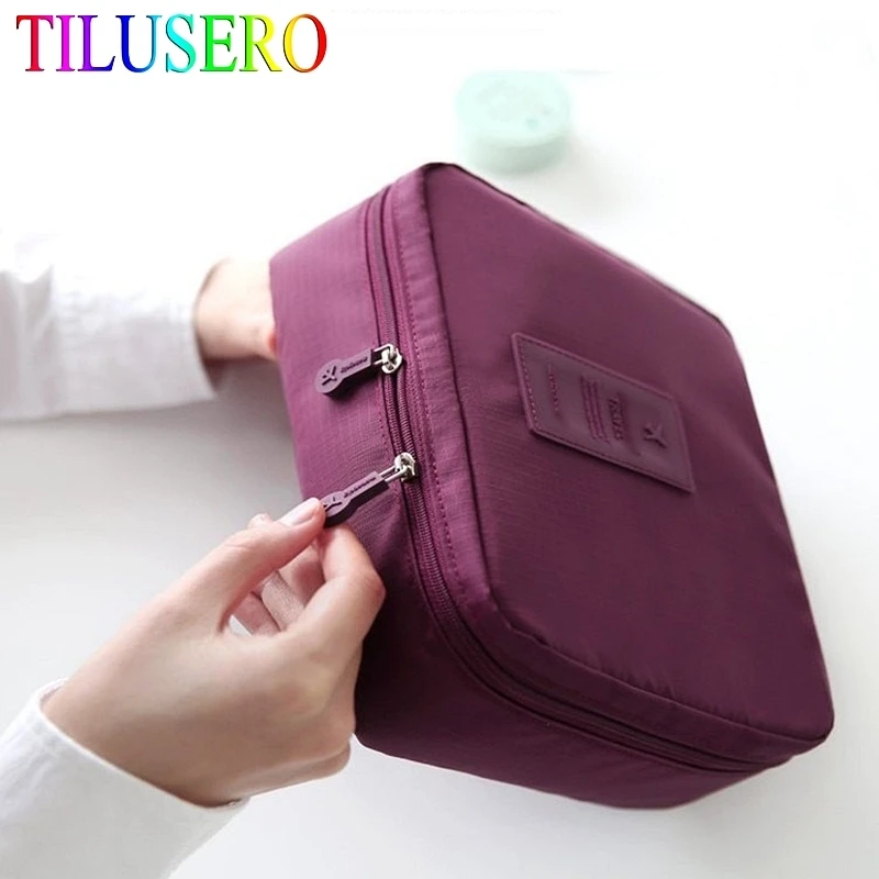 Multifunction Travel Cosmetic Bag Women Waterproof Cosmetic Makeup Bag