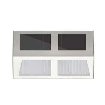 

Solar Light Night Light 4 LED Walled Courtyard Stairs Steps Garden Corridor Floor Lamp Warm Light Cute