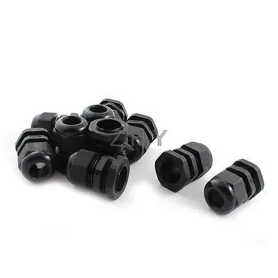 

10Pcs M20x1.5 Black Nylon 8-12mm Waterproof Cable Glands Connectors