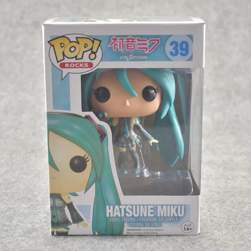 Funko Pop Hatsune Miku виниловые фигурки в кагамине Рин кукла Аниме Хацунэ Мику фигурка игрушки для отаку подарок на Рождество День рождения - Цвет: 39 with box