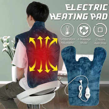 

Electric Relief Neck Shoulder Back Muscles Pain Relief Heating Pad Extra-Long Massaging Heat Wrap Health Wrap Household Massager