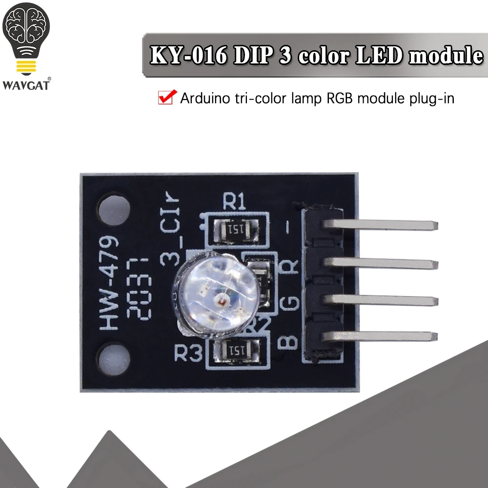 Умная электроника WAVGAT 4 контактный RGB модуль три цвета 3 цветный светодиодный