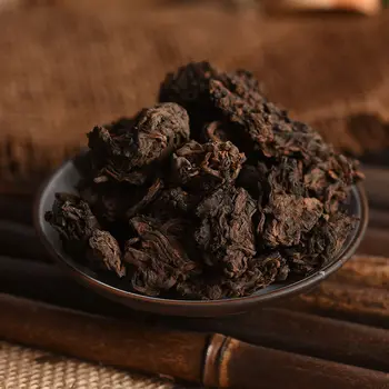 

2048 Yunnan Lao Cha Tou Old Tea Head Pu'er Tea Ripe Tea Golden Bud Mellow for Detoxification and Warm Stomach