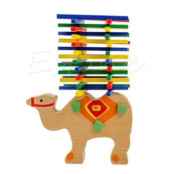 

Baby's Educational Balancing Elephant/Camel Blocks Kids Wooden Toys For Child R9UE