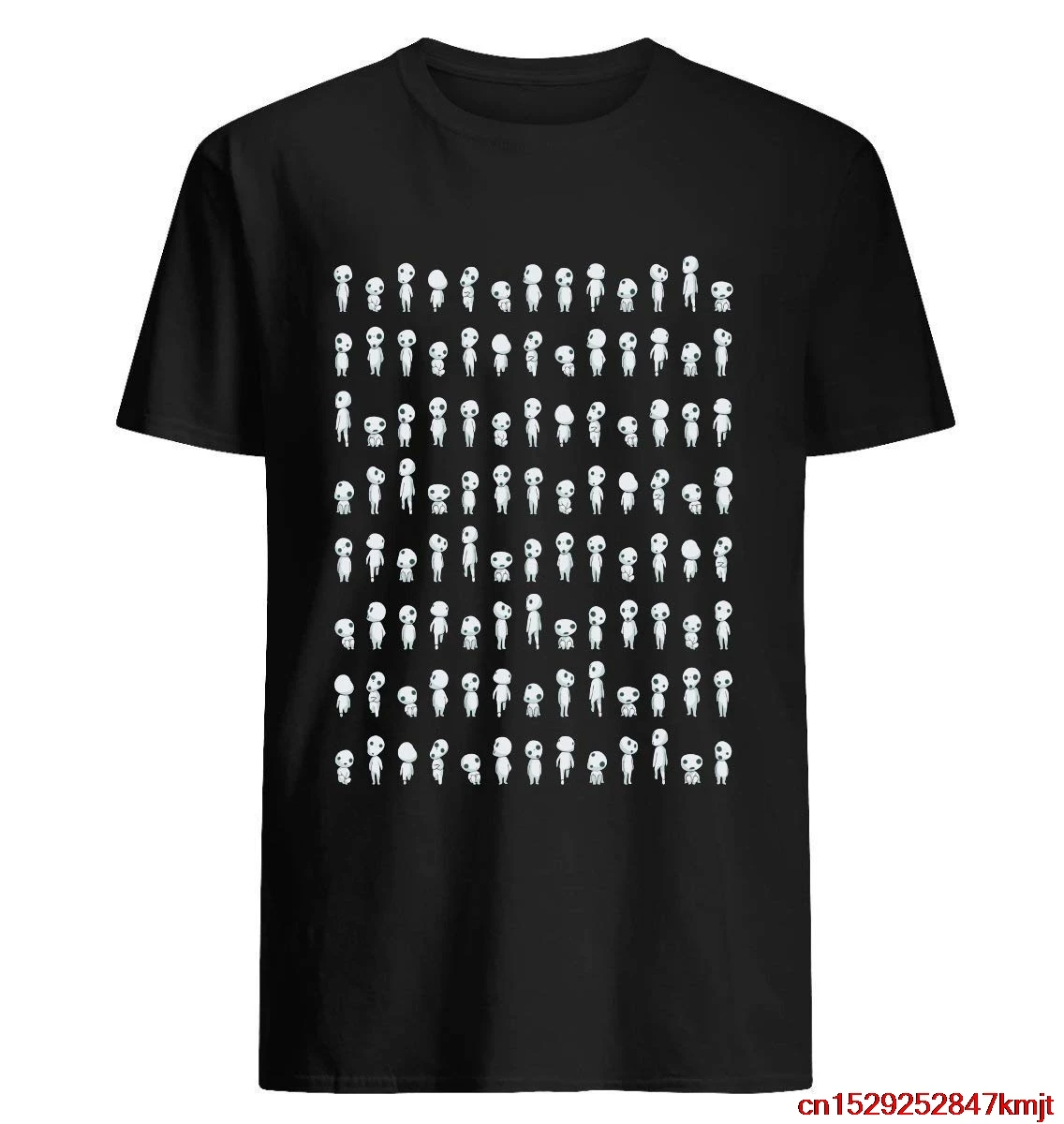 Mononoke Kodama pattern - Miyazaki Ghibli spirits 31 хлопковая футболка с коротким рукавом Толстовка для