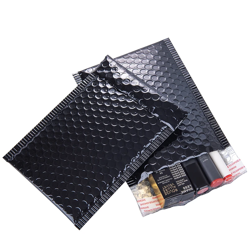 100pcs/lot Wholesale Bubble Mailer Bright Black Padded Envelope