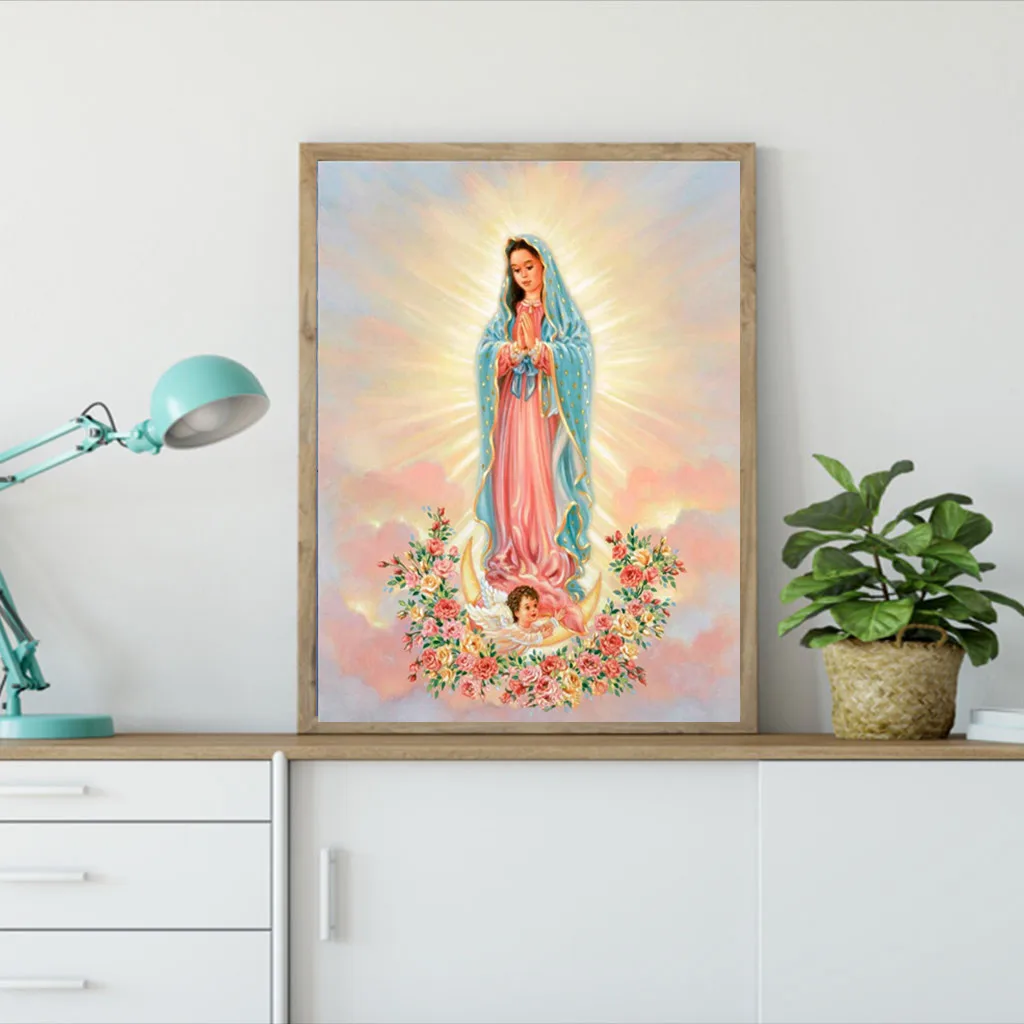 Embroidery Paintings Rhinestone Pasted DIY Diamond Painting Cross Stitch 5D Damond Painting Christmas Decorations for Home