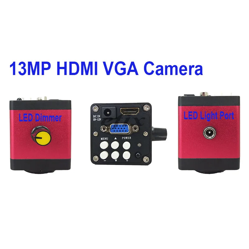 3 5 45X 13MP HDMI VGA /22MP USB TF HD тринокуляр стерео для ремонта цифровой микроскоп Камера