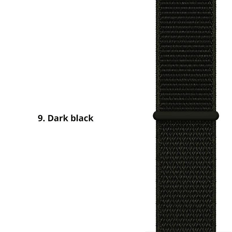 20/22 мм нейлоновый ремешок с петлей для часов samsung Galaxy Watch 42/46 мм ремешок gear S2 Classic S3 Frontier Amazfit ремешок для часов - Цвет ремешка: Dark black