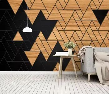 

[Self-Adhesive] 3D Triangle Stitching 18420 Wall Paper mural Wall Print Decal Wall Murals
