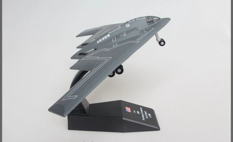 ВВС США В2 призрак стелс бомбардировщик B-2 сплав готовой модели самолета 1/200