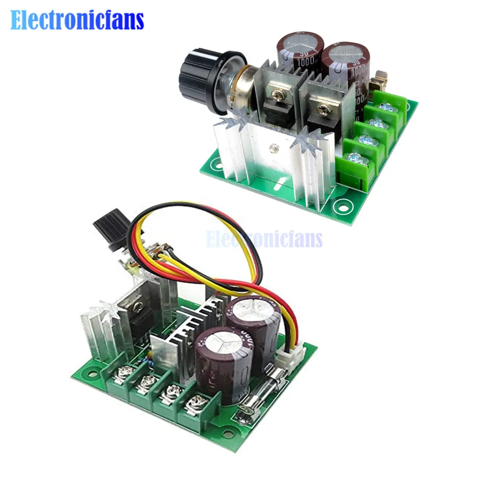 DC 12-40V 10A Регулируемый Модуль контроллер скорости двигателя постоянного тока PWM 400