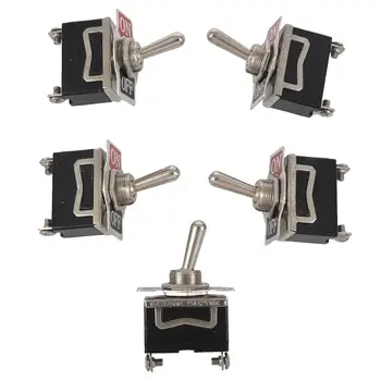 

New 5 x Inverter Switch ON-OFF Toggle Lever SPST Metal Auto Car