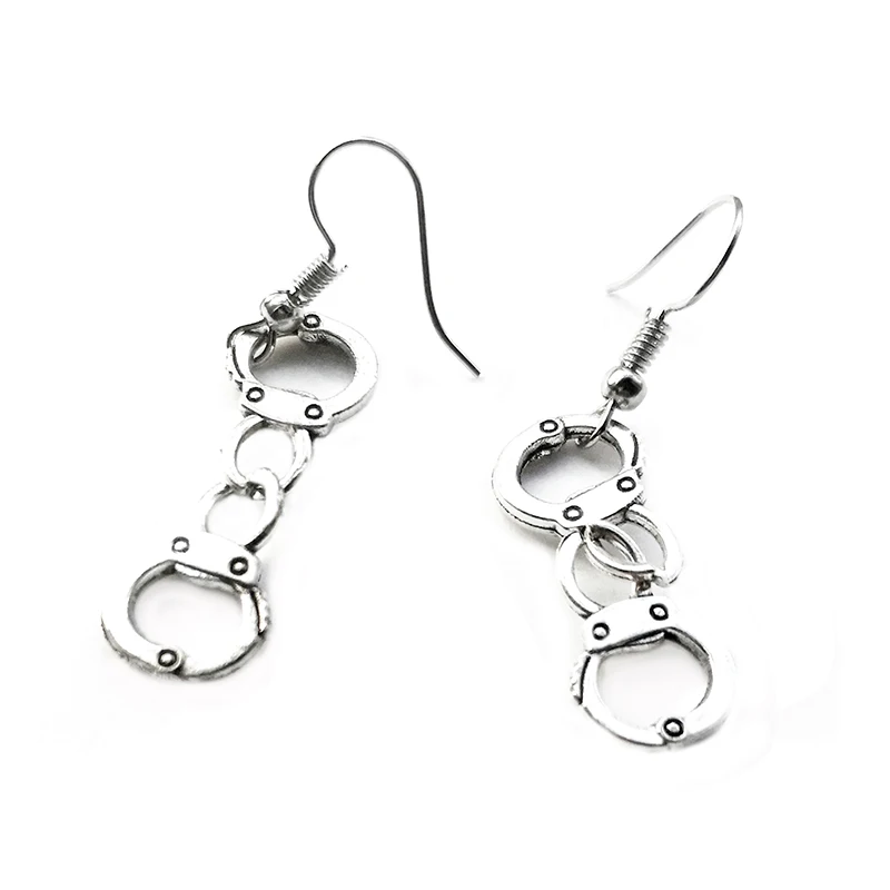 Earrings For Women Dangle Earrings Drop Earrings Long Earrings Dome Teardrop Earrings Fashion Punk Handcuffs Blade Gun Drop Earrings Simple Cool Cute Jewelry Custom Handmade Girls Gift Banknote
