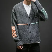 UYUK2019 Осень/Зима горячий стиль Вязаный Кардиган v-образным вырезом Мода, Молодежный свободный и повседневный темперамент свитер одежда