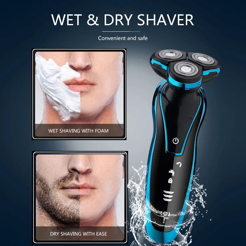 

Men Washable Rechargeable Electric Shaver Electric Shaving Beard Machine Razor Rechargeable