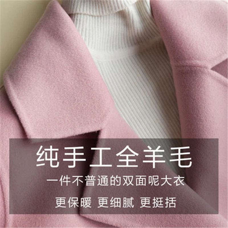 Осенне зимняя женская куртка ручной работы cashmere100 % шерстяное пальто из кашемира