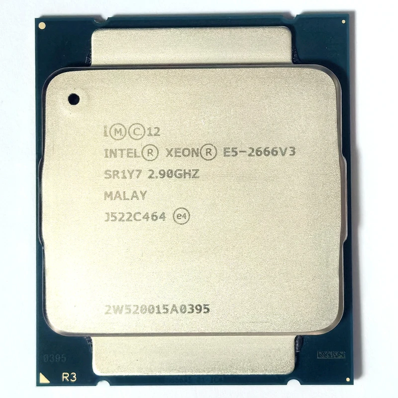 Intel Xeon E5 2666 V3 Processor SR1Y7 2.9Ghz 10 Core 135W Socket LGA 2011-3 CPU E5 2666V3 most powerful cpu