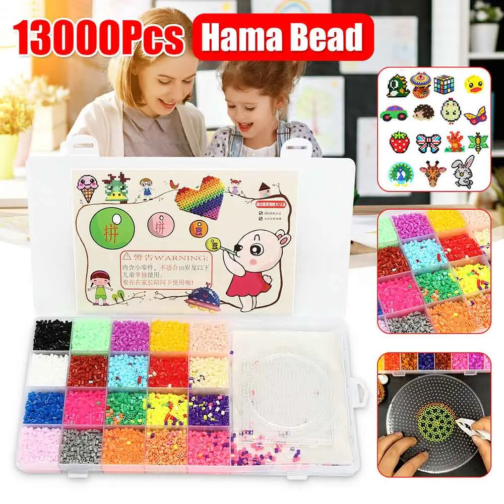 13000 unids/bolsa 2,6mm Hama cuentas Diy rompecabezas de los niños de la diversión de bricolaje Handmaking inteligencia educativo juguetes de los niños regalo