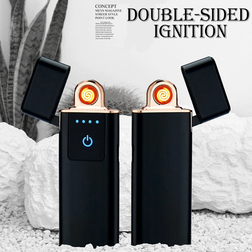 NewMini USB Электронная зажигалка ветрозащитная сенсорная зажигалки с датчиками