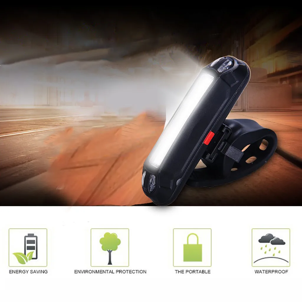 Водонепроницаемый велосипедный задний светильник светодиодный usb зарядка MTB