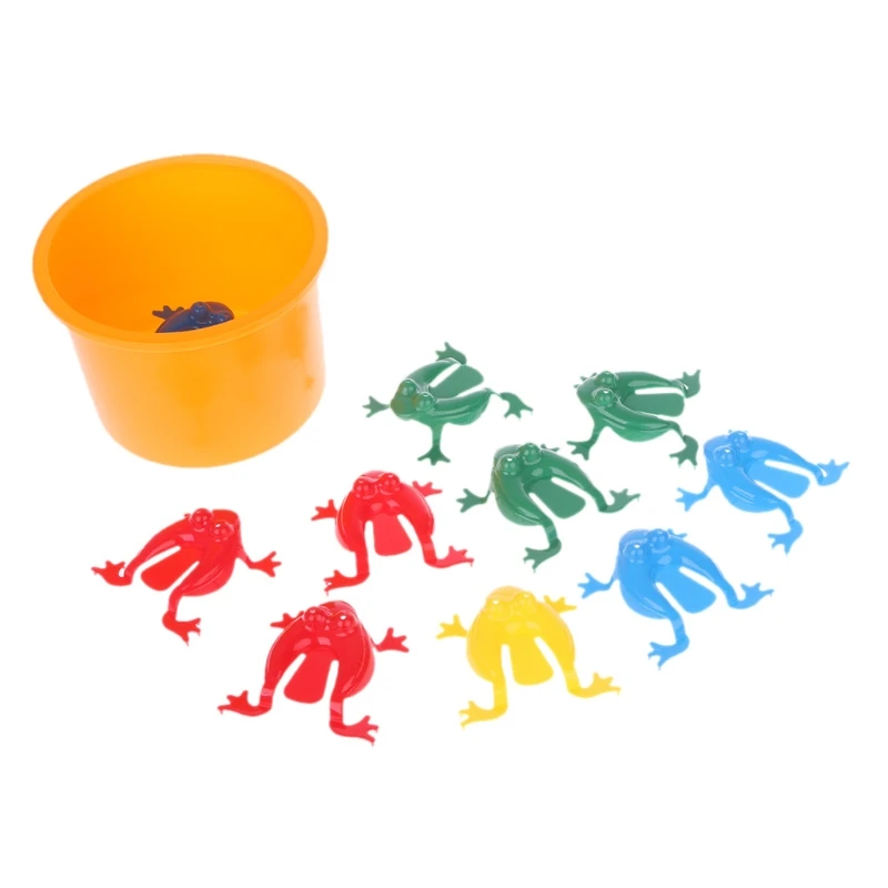 Новинка 12 шт прыгающие лягушки Ассорти Хоппер игра Детские игрушки экшн игрушки Фигурки