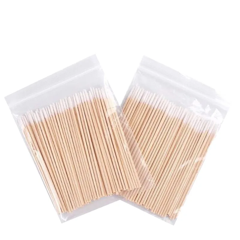 

Munsu Supplies Cotton Swab Pointed-Toe Small Cotton Swab Kapok round-Toe mu mian bang 10 CM100 Branch