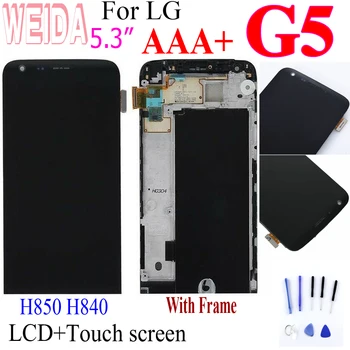 

Weida 5.3" for LG G5 LCD H850 H840 RS988 Replacment Screen Assembly with Frame for LG G5 SE LCD Display Touch Screen H830 H860