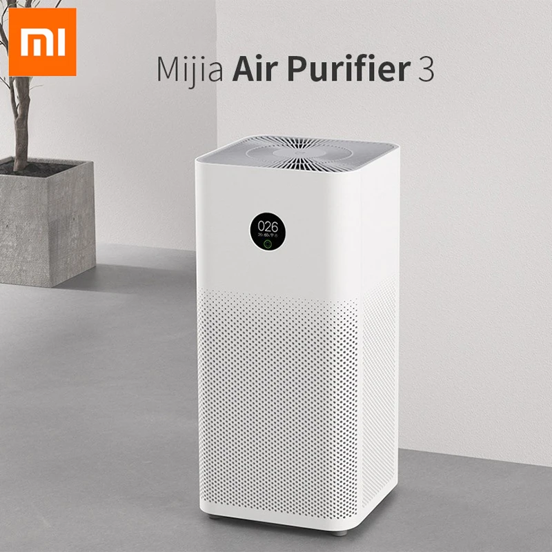 Mijia очиститель воздуха 3 поколения с умным приложением и AI голосовым интеллектуальным управлением бытовой OLED сенсорный дисплей для дома