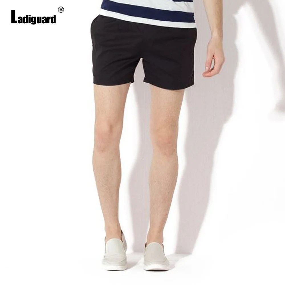 black casual shorts Ladiguard Plus Size 4xl Men Fashion Leisure Shorts 2021 New Sexy Lace-up Camouflage Shorts Male Casual Skinny Beach Short Pants black casual shorts