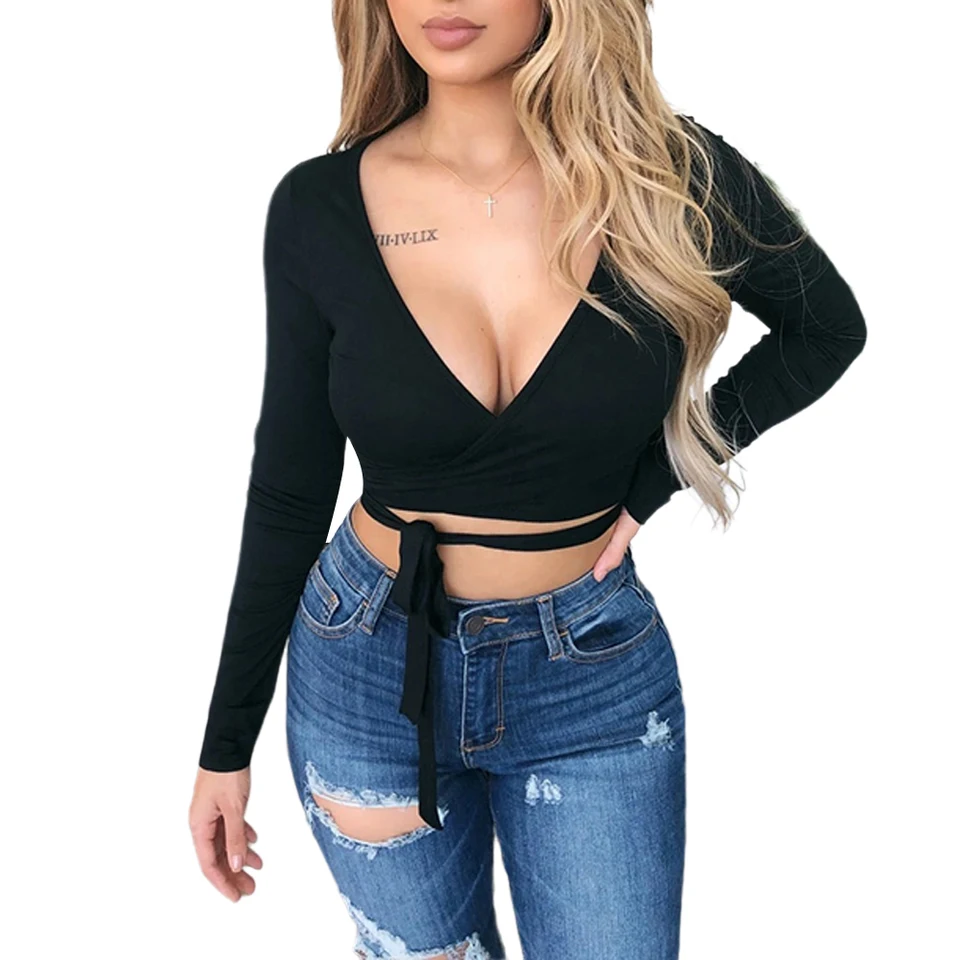 deep v wrap top