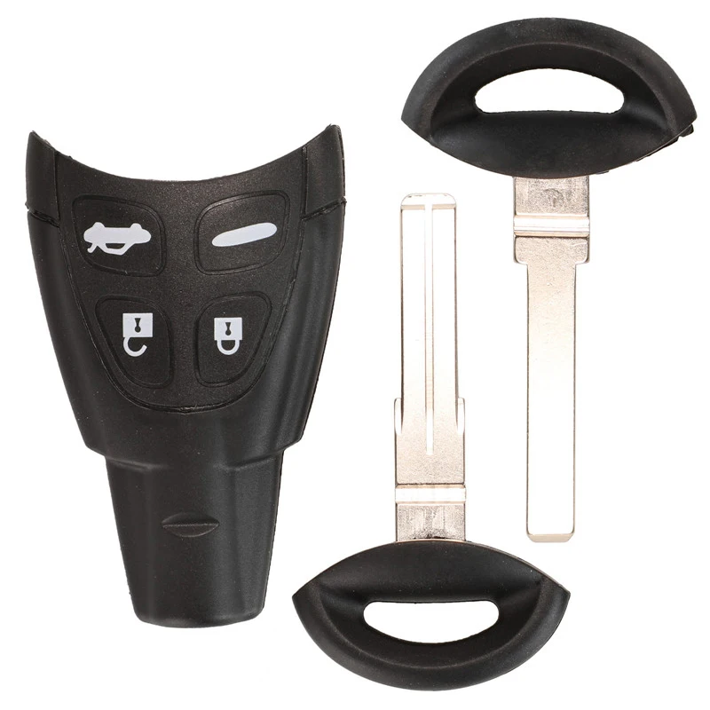 Keyforkess 434Mhz ID46 4 Pulsanti Auto Chiave Fob Per SAAB 93 95 9-3 9-5 WF sostituzione Chiave A Distanza LTQSAAM433TX -