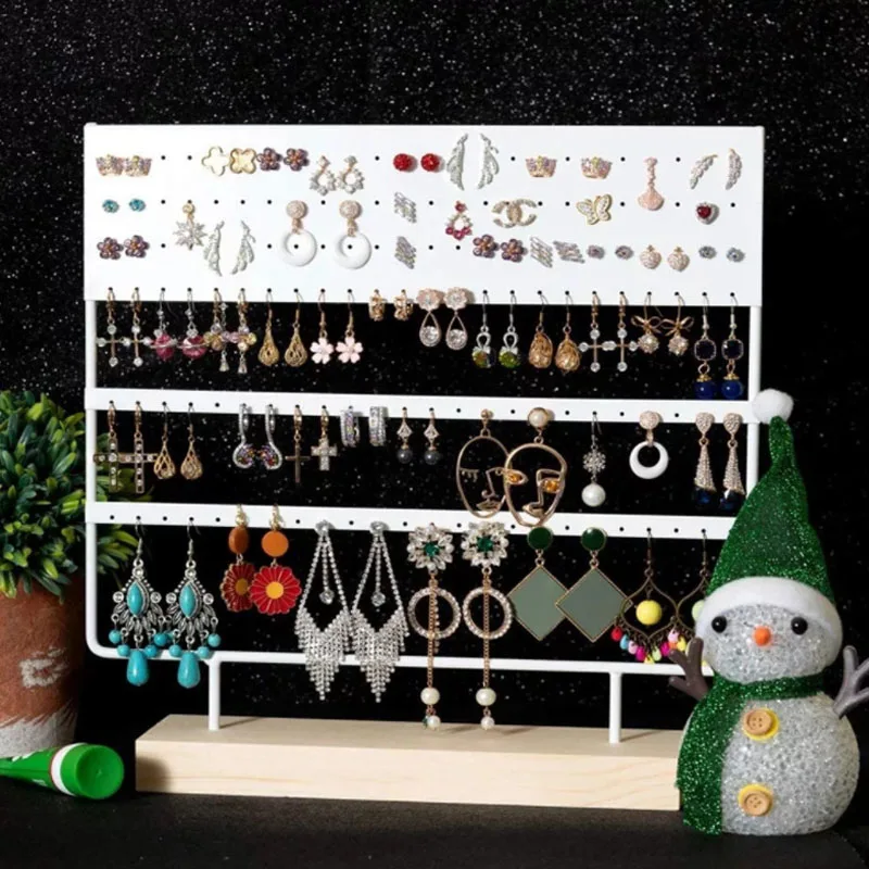 Earrings Holder 24/44/36/69/88/144 Holes Jewelry Display Stand for Woman Earrings Pendant Bracelet Jewellery Rack Box Wholesale