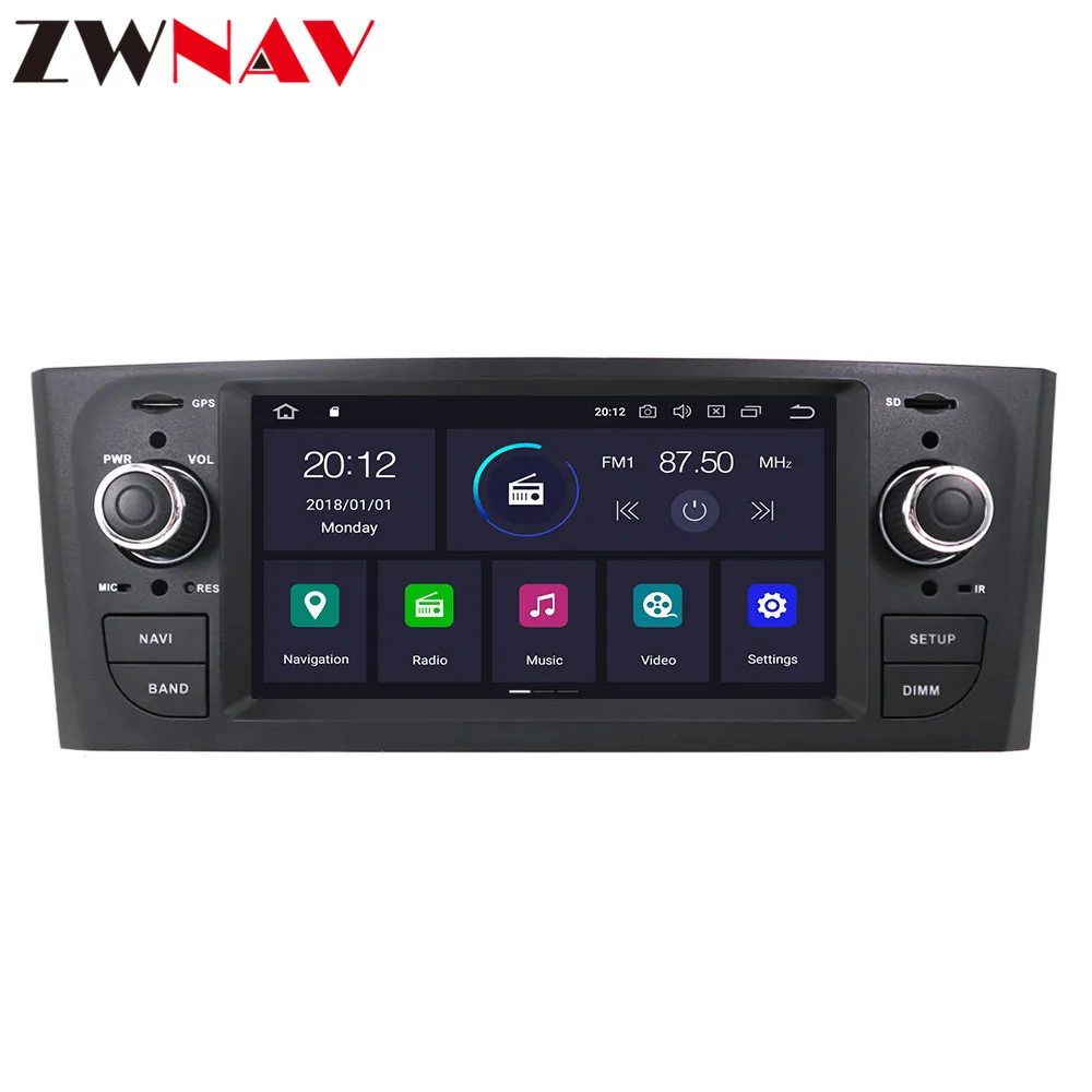 PX6 ips 4+ 64 Android 9,0 автомобильный DVD стерео Мультимедиа для Fiat Punto 2005-2009 радио gps Navi Аудио Видео Стерео головное устройство карта