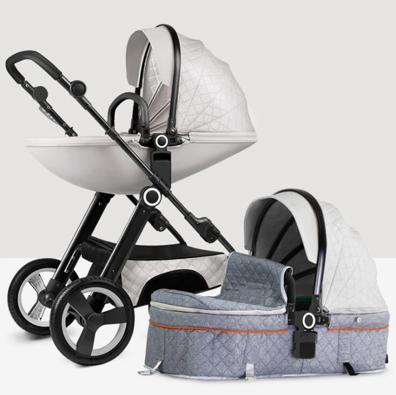 Светильник для детской коляски в виде яичной скорлупы с высоким пейзажем для новорожденных, четырехколесная детская коляска