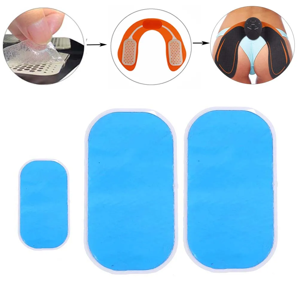 2/3/8Pcs Gel Pads Abdominal Muscle Stimulator Gel Patch Arm Muscle Gel Stickers Fitness Hydrogel for Slimming Massage Machine