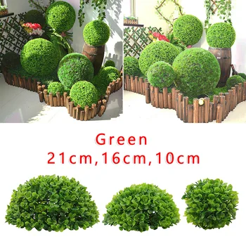 

Simulation Topiary Hanging Plant Garland Green Grass Ball Home Wedding Decor