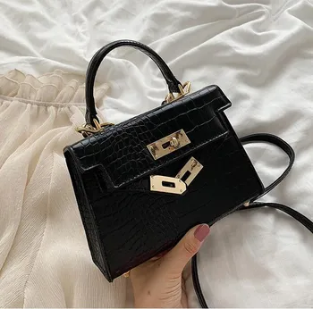 

Autumn new stone pattern shoulder bag texture messenger bag handbag fashion small square bag