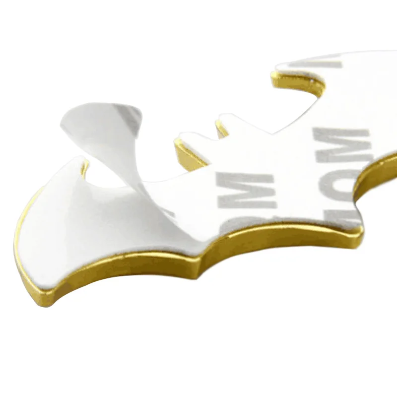 3d Автомобильные наклейки крутой металлический летучая мышь Авто Логотип