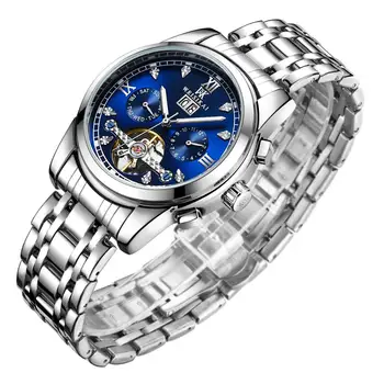 

Relogio Masculino Mechanical Watch Men Top Luxury Brand WEISIKAI Tourbillon Watch New Fashion Stainless Steel Strap Wristwatches
