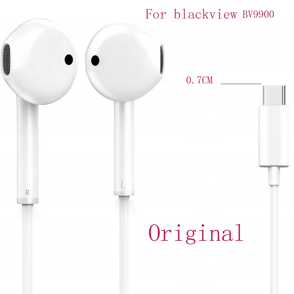 100 New Original Earphones Headsets For Blackview BV9900 Pro Earphone