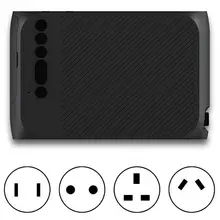 YG320 Home Mini LCD USB Portable Projector HD 1080P Black with Remote Control 100-240V LCD Projector