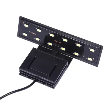 

High-power Water Grass Lighting 12 LED Clip On Clamp Lamp For Small Aquarium Fish Tank 5W 220V EU Plug