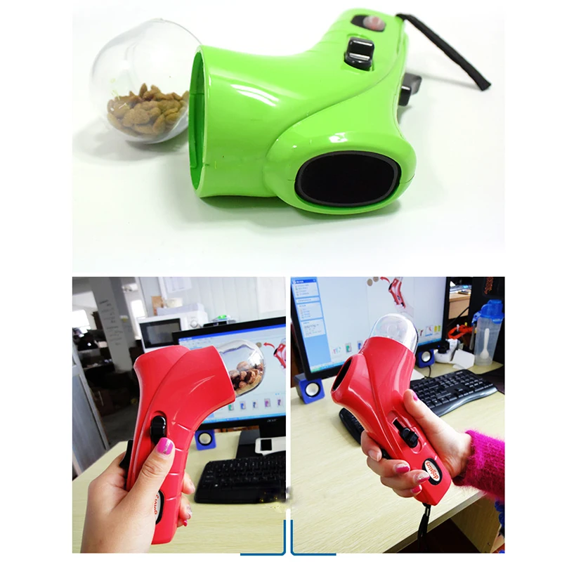 

Dog Snack Catapult Launcher Dog Cat Treat Launcher Snack Food Feeder Catapult Pet Interactive Training Toys