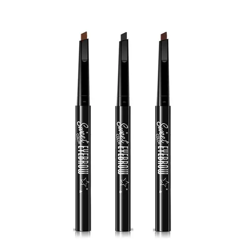 Make up Double-Headed Eyebrow Pencil Natural Waterproof Rotating Automatic Eyebrow Pencil With Brush Beauty Tools