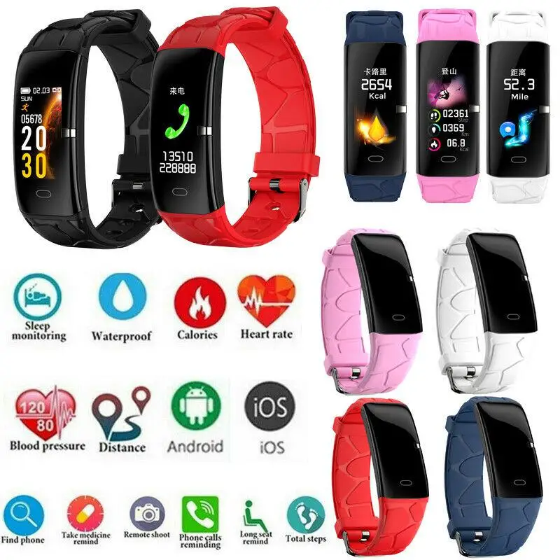 Yiwa E58, Bluetooth, умный браслет, браслет, спортивные часы, пульсометр, измеритель артериального давления, умный браслет на запястье