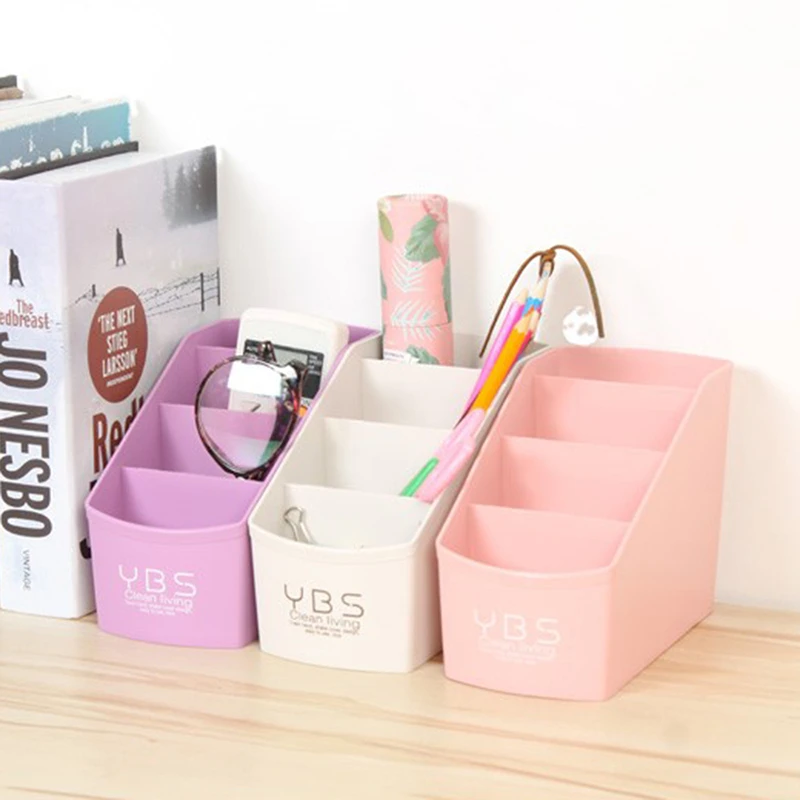 

Plastic Makeup Organizer Box Cosmetics Storage Container Desktop Storage Box Sundries Makeup Boxe for Bathroom Dropshipping